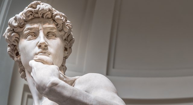 Michelangelo's David at the Accademia, Florence