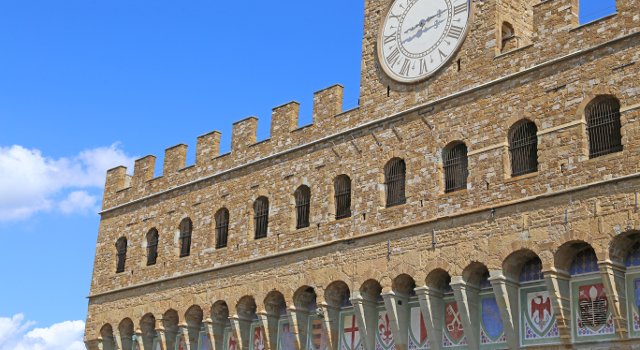 An image of the Palazzo Vecchio, Florence