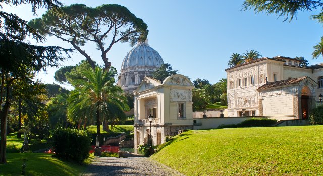 An image of the Vatican gardens