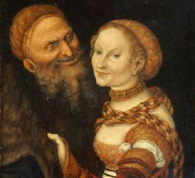 A painting by Lucas Cranach