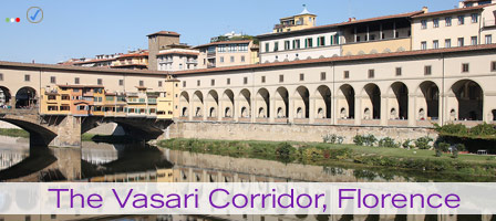 Photograph of the Vasari Corridor, Florence