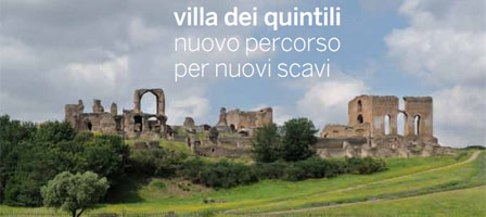Rome, new excavations at Villa Quintili