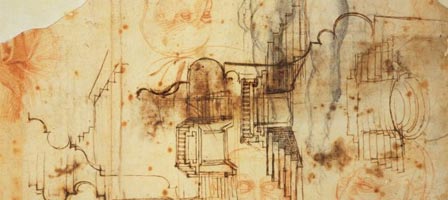 A design from 'Michelangelo, architect' exhibition in Milan