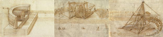 Images of works by Leonardo da Vinci