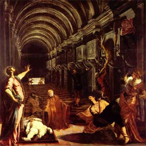 An image of Finding Of The Body Of Saint Mark by Tintoretto, Brera, Milan