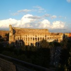 A view of the Colosseum from the Palatine Hill, Rome 2012