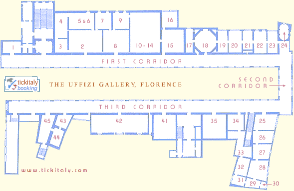 Plan of the Uffizi