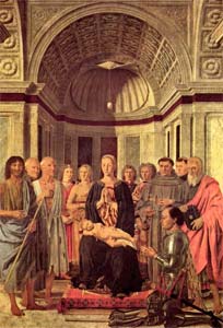 An image of Holy Conversation by Piero della Francesca, Brera, Milan